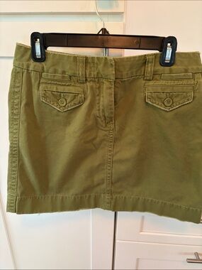 Olive Green J Crew Khaki skirt Size 6